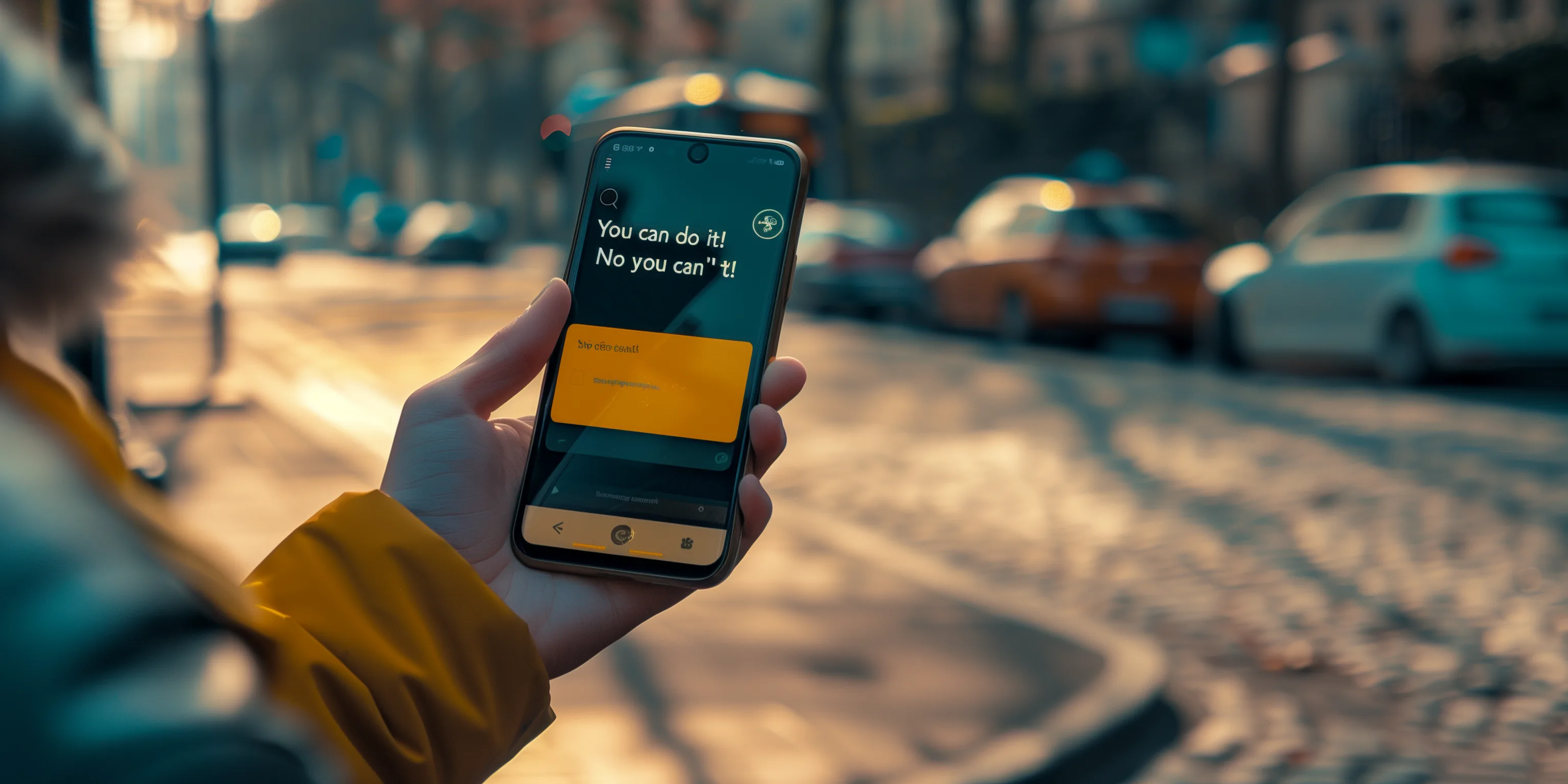 Emotional response triggered by conflicting affirmations